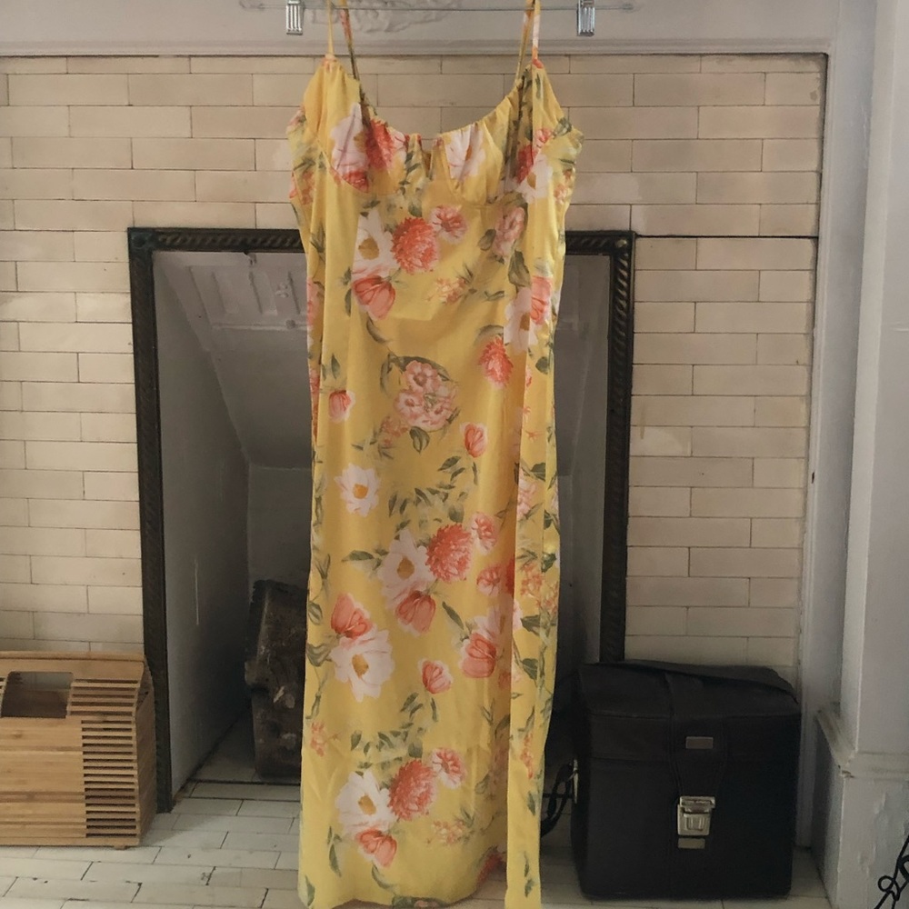 Forever 21 Floral Silk Dress